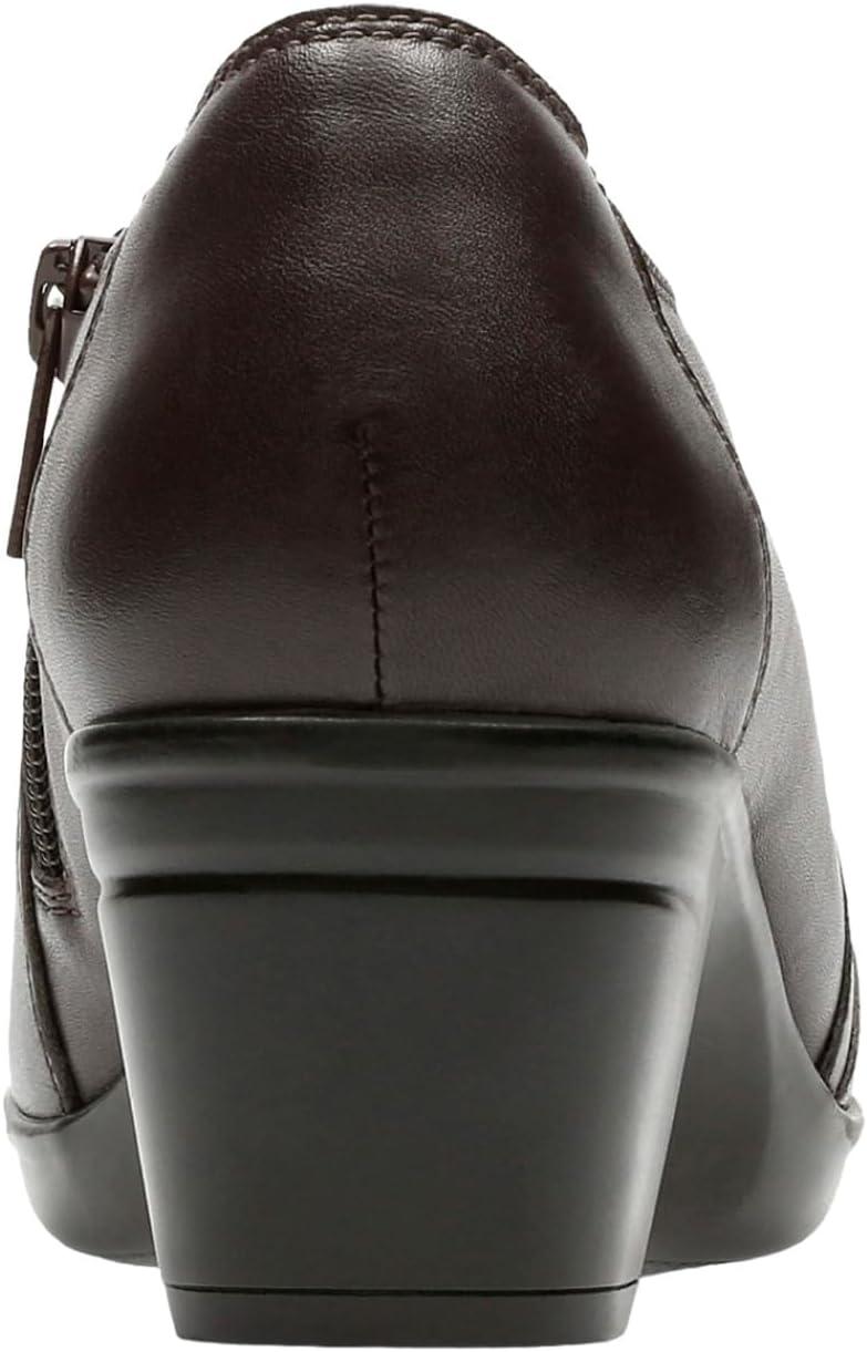 imageClarks Womens Emslie Warren Zipper Ankle BootDark Brown