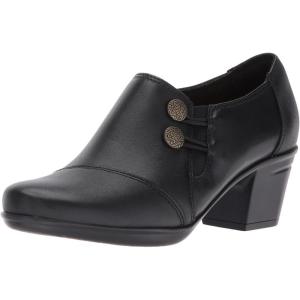 Clarks Women’s Emslie Warren Zipper Ankle Boot(Black)