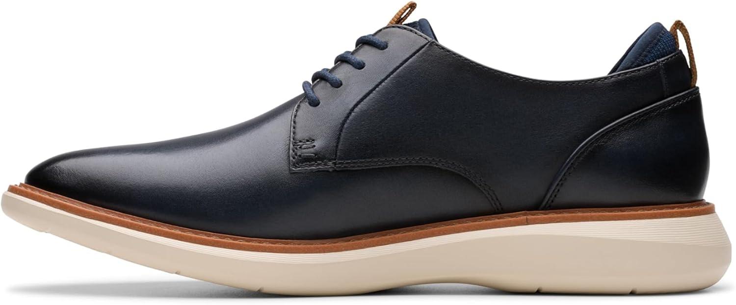 imageClarks Mens Brantin Plain OxfordNavy Leather