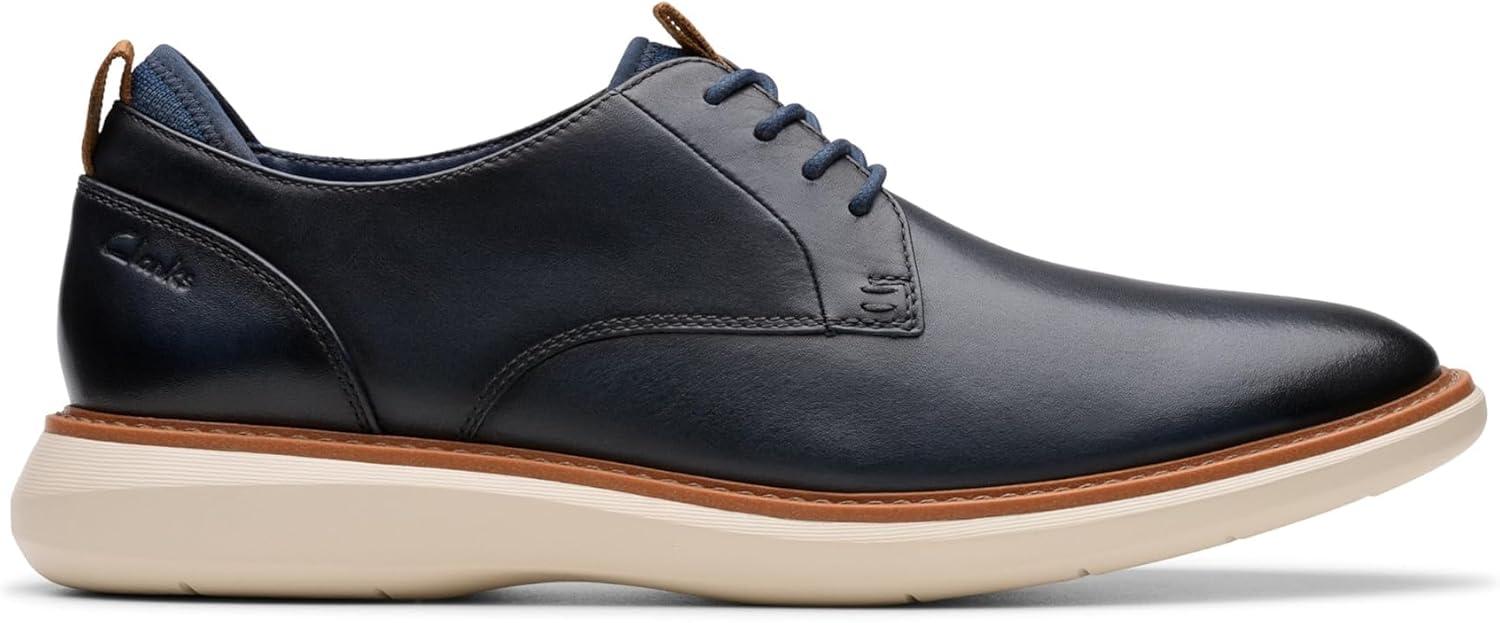 imageClarks Mens Brantin Plain OxfordNavy Leather