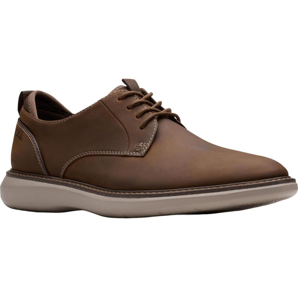 imageClarks Mens Brantin Plain OxfordBeeswax Leather