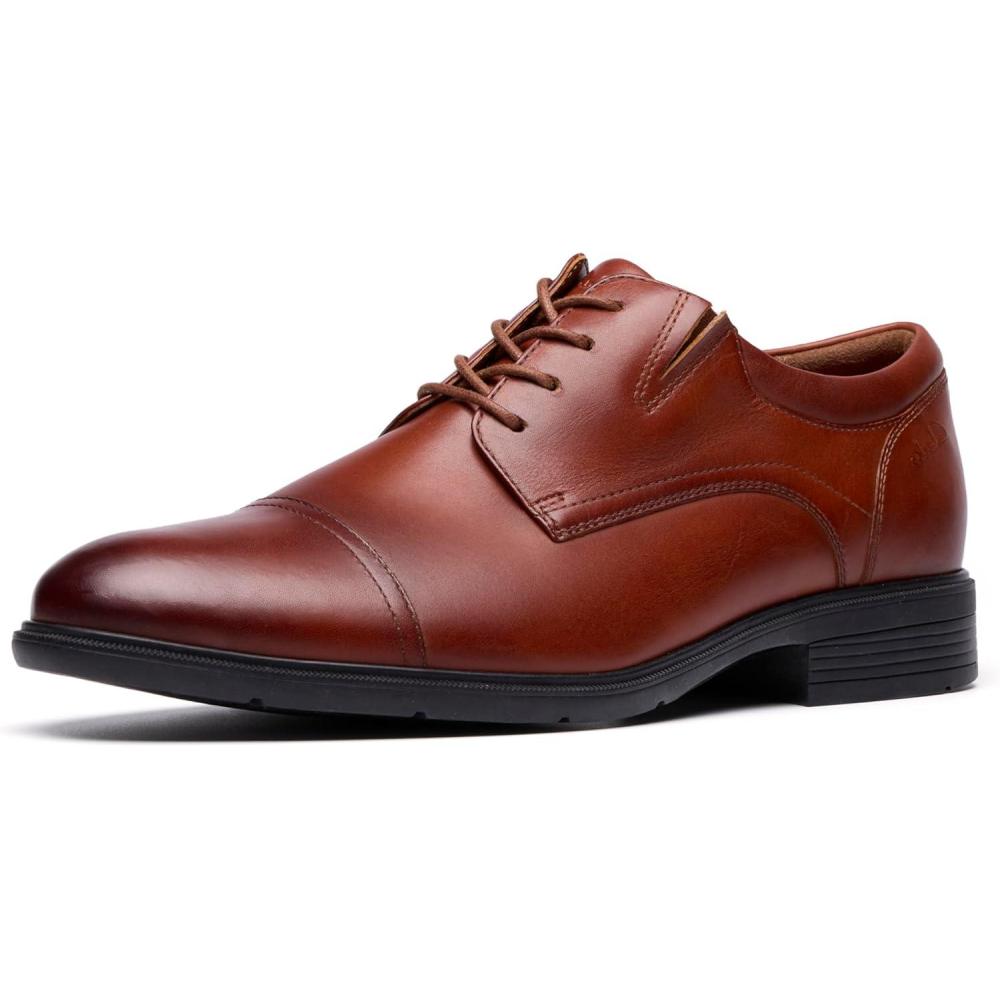 imageClarks Mens Steadwell CapDark Tan Leather