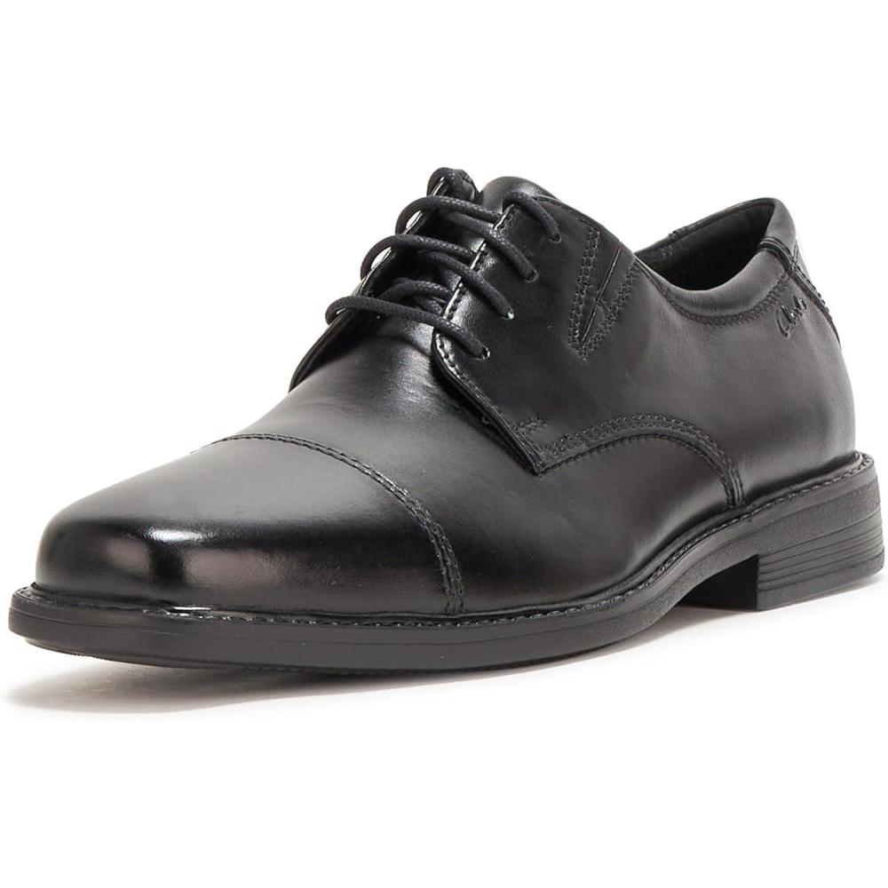 imageClarks Mens Cosgrove CapBlack Leather
