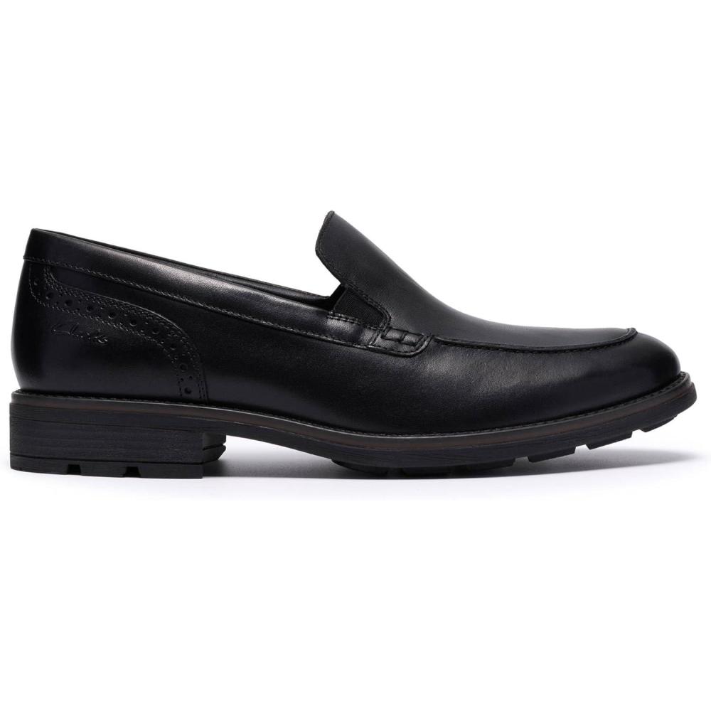 imageClarks Mens Emmet StepBlack Smooth Leather