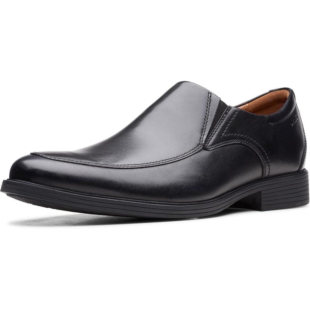 imageClarks Mens Whiddon Step LoaferBlack Leather
