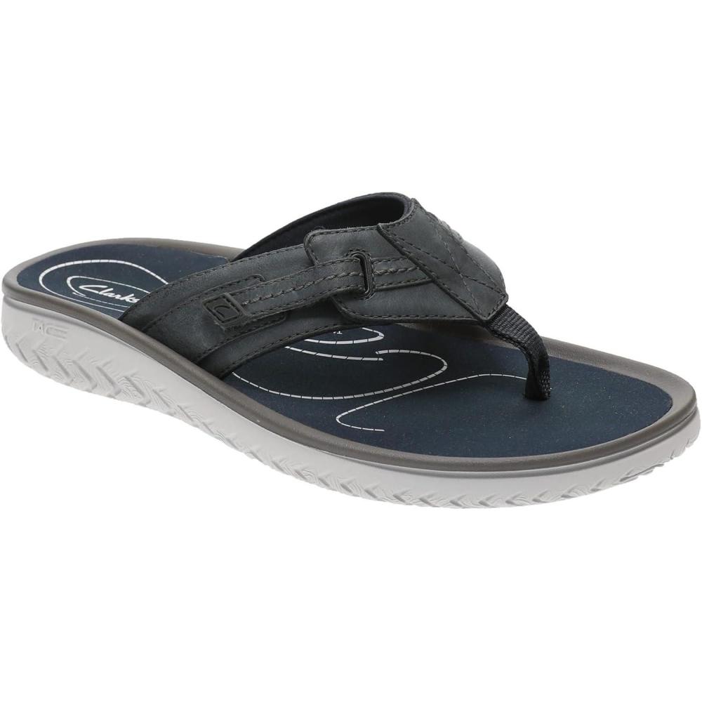 imageClarks mens 261769877Navy Leather