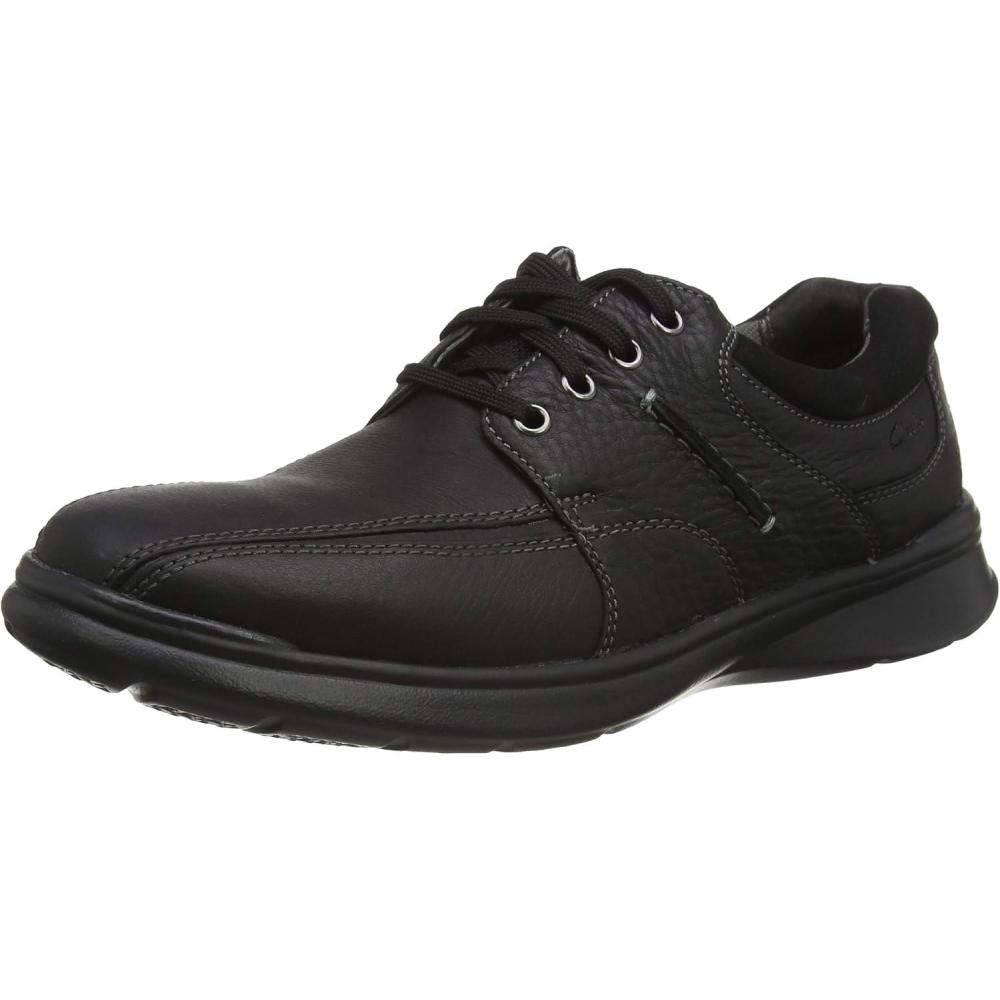 imageClarks Mens Cotrell Walk OxfordBlack Oily Lea