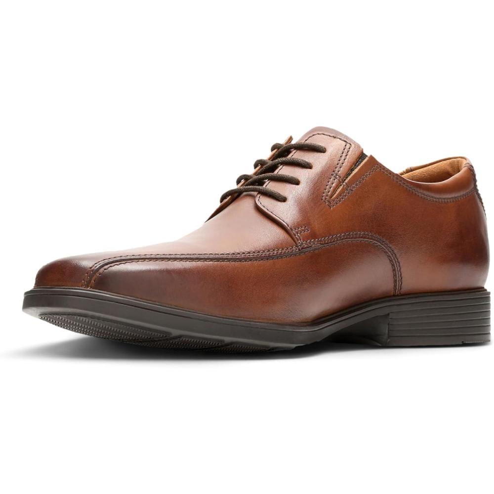 imageClarks Mens Derby LaceupBrown Dark Tan Lea
