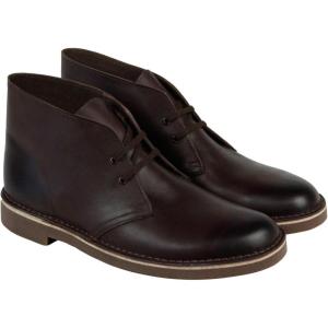 Clarks Men’s Bushacre 2 Chukka Boot(Dark Brown Leather)