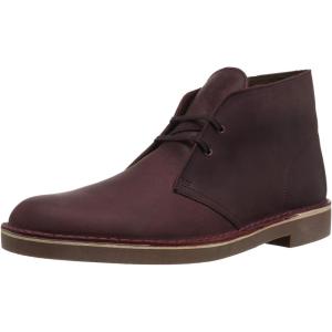 Clarks Men’s Bushacre 2 Chukka Boot(Wine Skin (Eggplant))