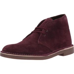 Clarks Men’s Bushacre 2 Chukka Boot(Wine Suede)
