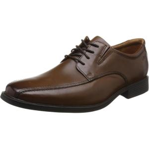 Clarks Mens Derby Lace-up(Dark Brown Lea)