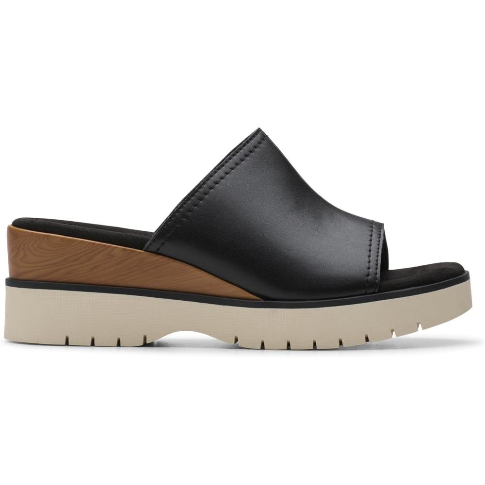 imageClarks Womens Diaz SlideBlack Leather