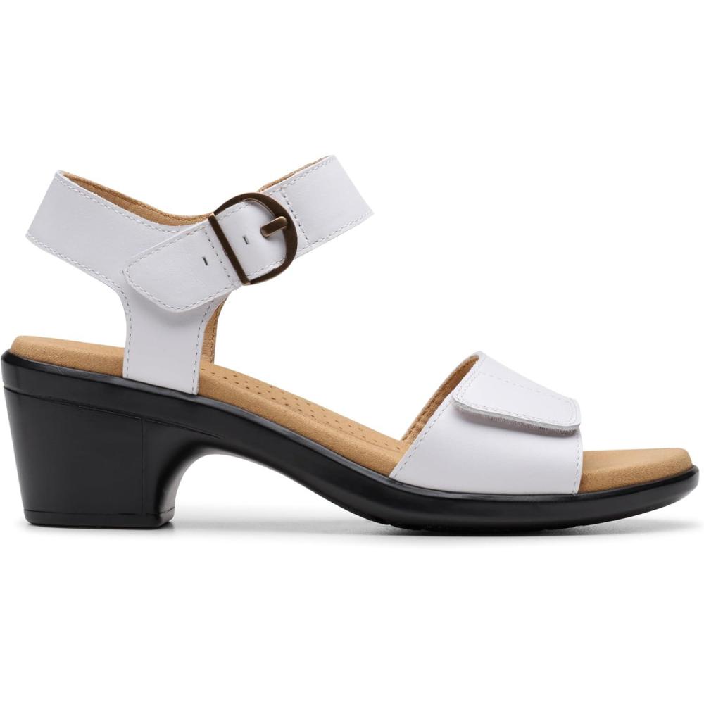 imageClarks Womens Emily 2 AmandaWhite Leather