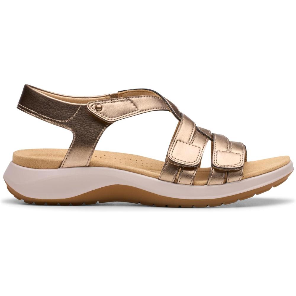 imageClarks Womens Maelynn PaigeGold Metallic Synthetic