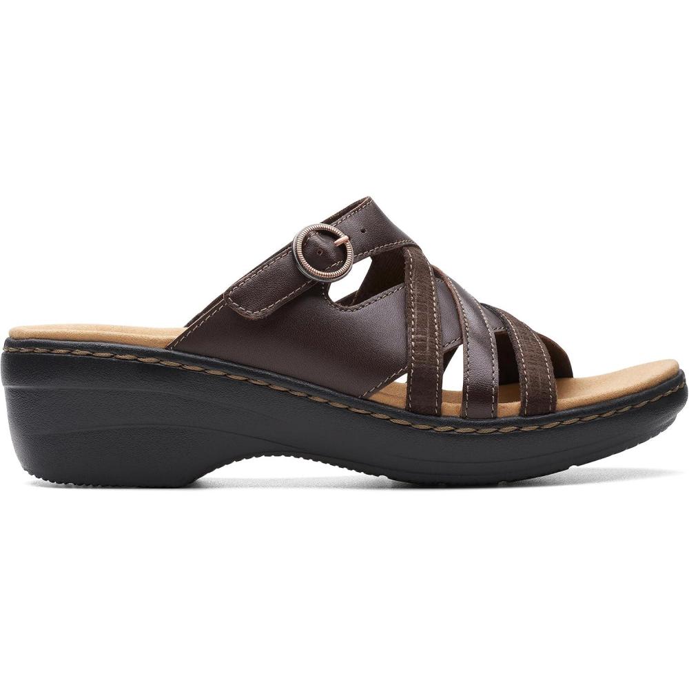 imageClarks Womens Merliah HollyDark Brown Leather