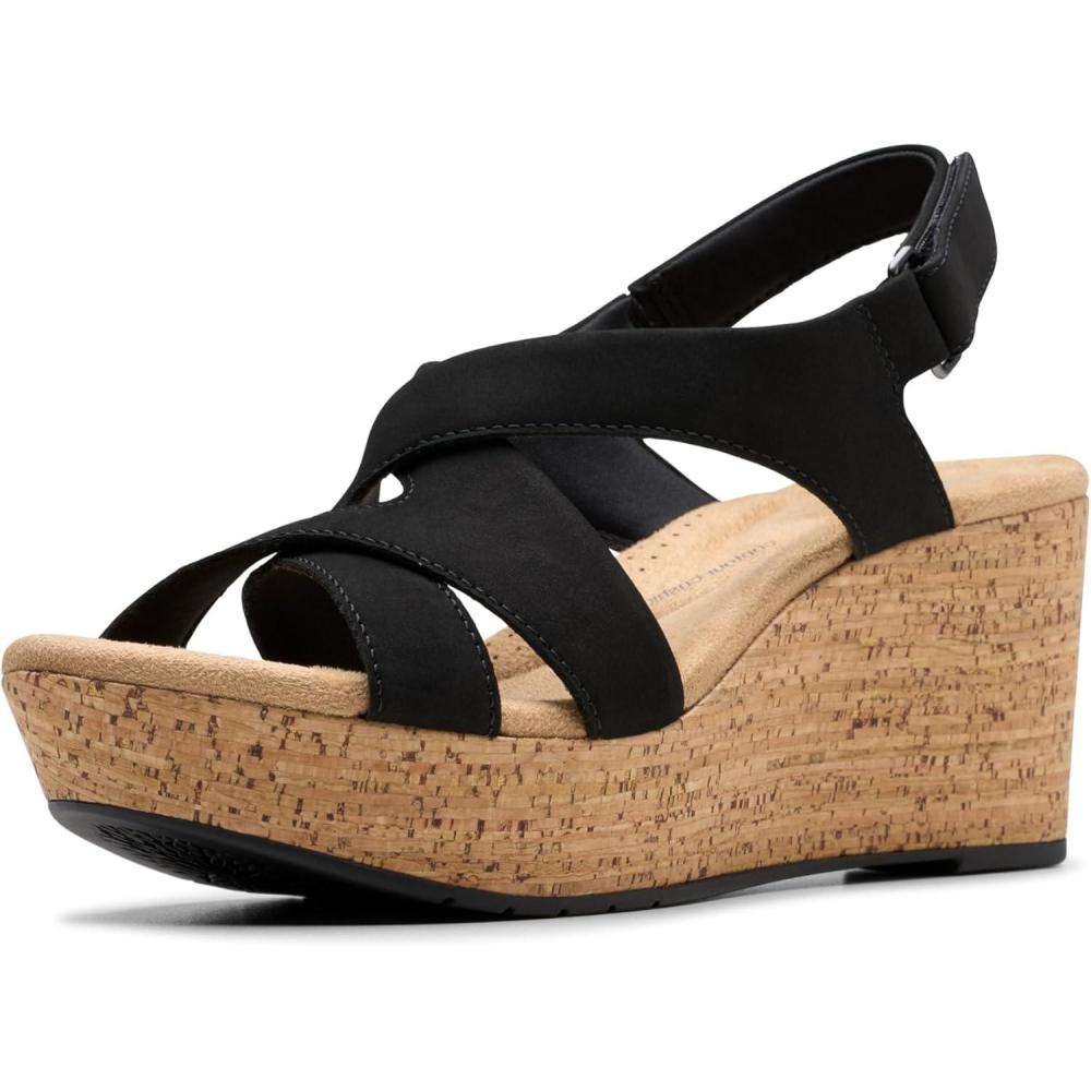 imageClarks Womens Rose StyleBlack Nubuck