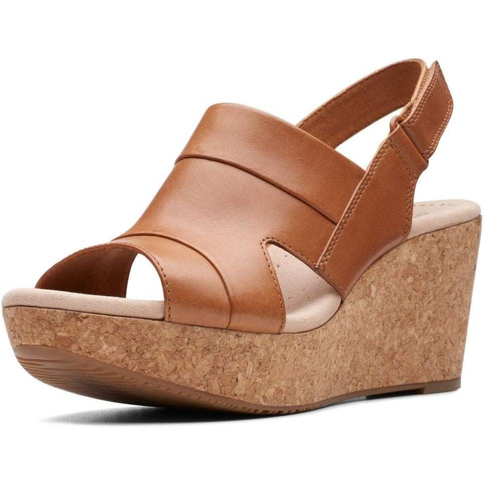 imageClarks womens Annadel IvoryWedge SandalBrown Tan