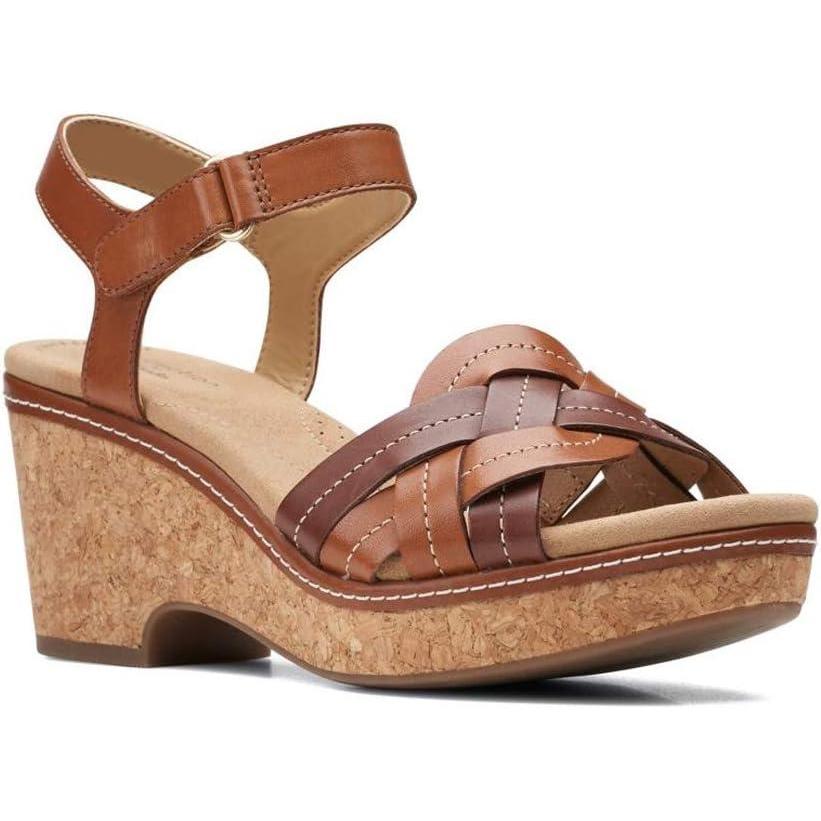 imageClarks womens Giselle CoastDark Tan Leather