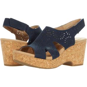 Clarks(Navy Leather)