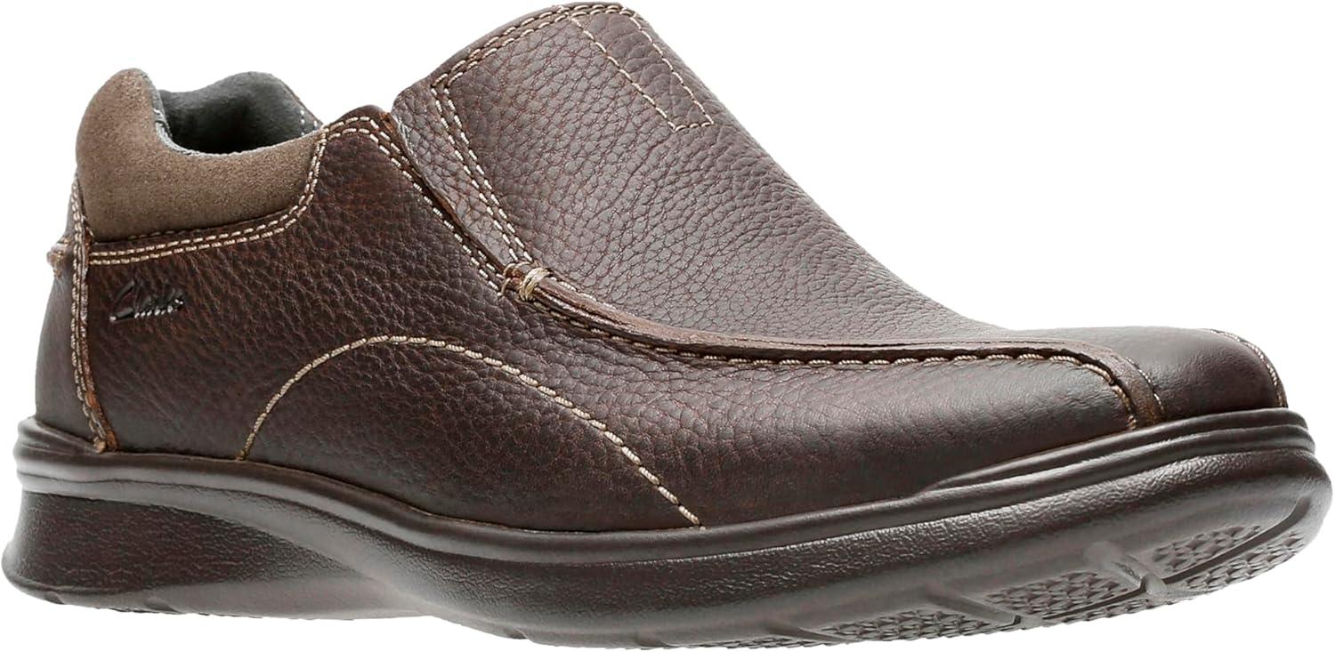imageClarks Mens Cotrell Step SlipOn LoafersBrown Oily Leather