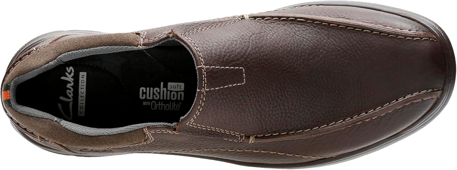 imageClarks Mens Cotrell Step SlipOn LoafersBrown Oily Leather