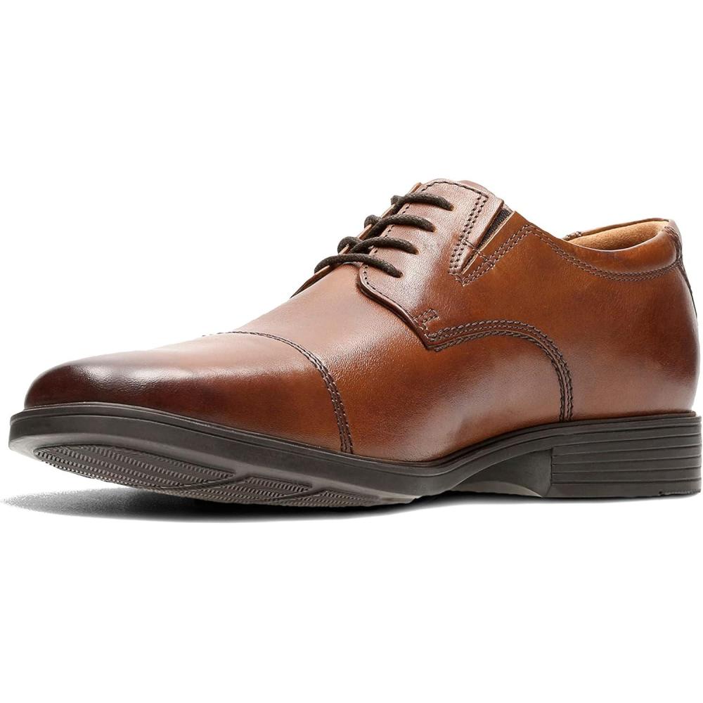 imageClarks Mens Tilden Cap Oxford ShoeBrown Dark Tanlea